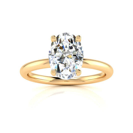 1.50ct Oval Diamond in 18ct Yellow Gold (Lab Grown)